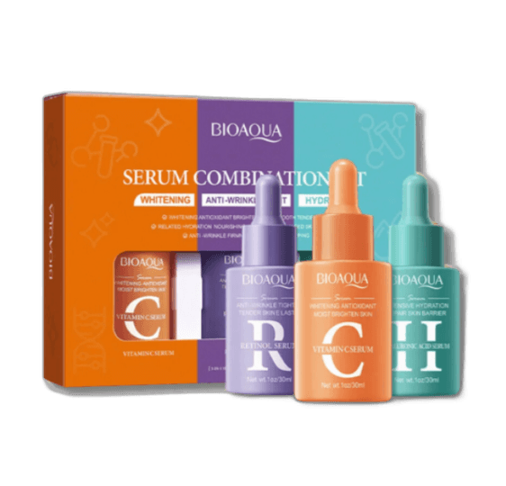 Pack x3 Serum Vitamina C + Retinol + Ácido Hialurónico